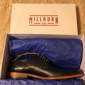 Millburn Plain Toe Derby Men’s Shoes in Navy